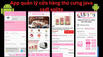 Source code app Android giá rẻ | quản lý cửa hàng thú cưng | data tĩnh ngôn ngữ java csdl sqlite
