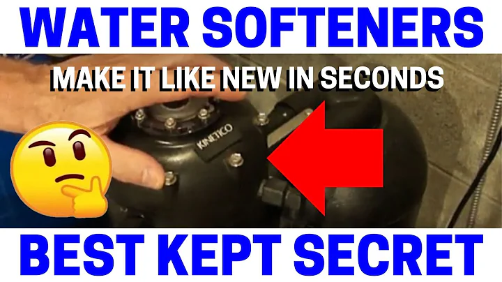 How To Make Water Softeners Like New In Seconds!