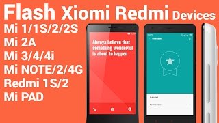 Flash Xiaomi Mi Devices Rom Fastboot Method Redmi Note 4g 1s 2 Mi 1 1s 2s 2a Youtube