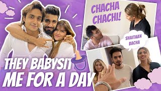 AKTK BABYSIT ME FOR AN ENTIRE DAY | MANNU |