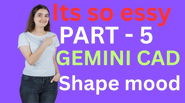 Gemini CAD Tutorial Part 5 | Advanced Shape Mode Tools for Perfect Pattern Design