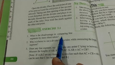 Ncert class 6th Maths chapter 5 ex 5.1 Understanding Elementary Shapes Solutions