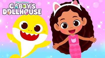 Thumbnail of GABBY Meets BABY SHARK! 🎶 Baby Shark Song Remix & Game!! | GABBY'S DOLLHOUSE