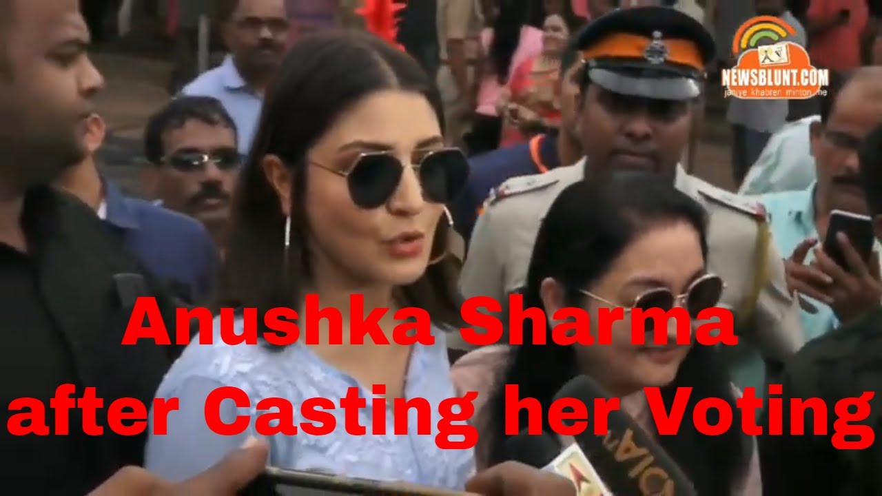 Anushka Sharma after Casting her Voting
