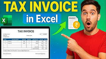Excel में Tax Invoice कैसे बनाएं | GST Invoice Format Step by Step #excel #exceltips #invoice