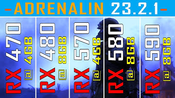 RX 470 vs RX 480 vs RX 570 vs RX 580 vs RX 590 || NEW DRIVER - Adrenalin 23.2.1 | PC GAMES TEST ||