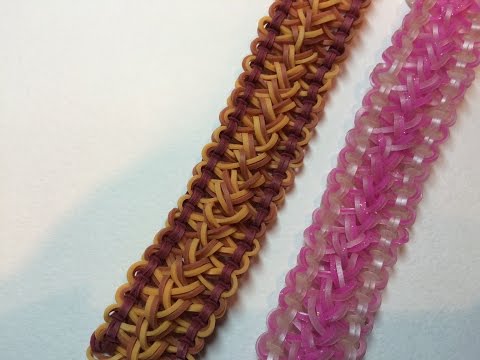 Браслет из Rainbow Loom "Ковровая дорожка"