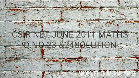 Csir net june 2011 maths question paper