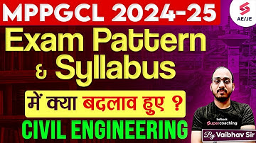 MPPGCL JE Recruitment 2024 | MPPGCL JE Syllabus 2024 | MPPGCL JE Civil Syllabus | Vaibhav Sir