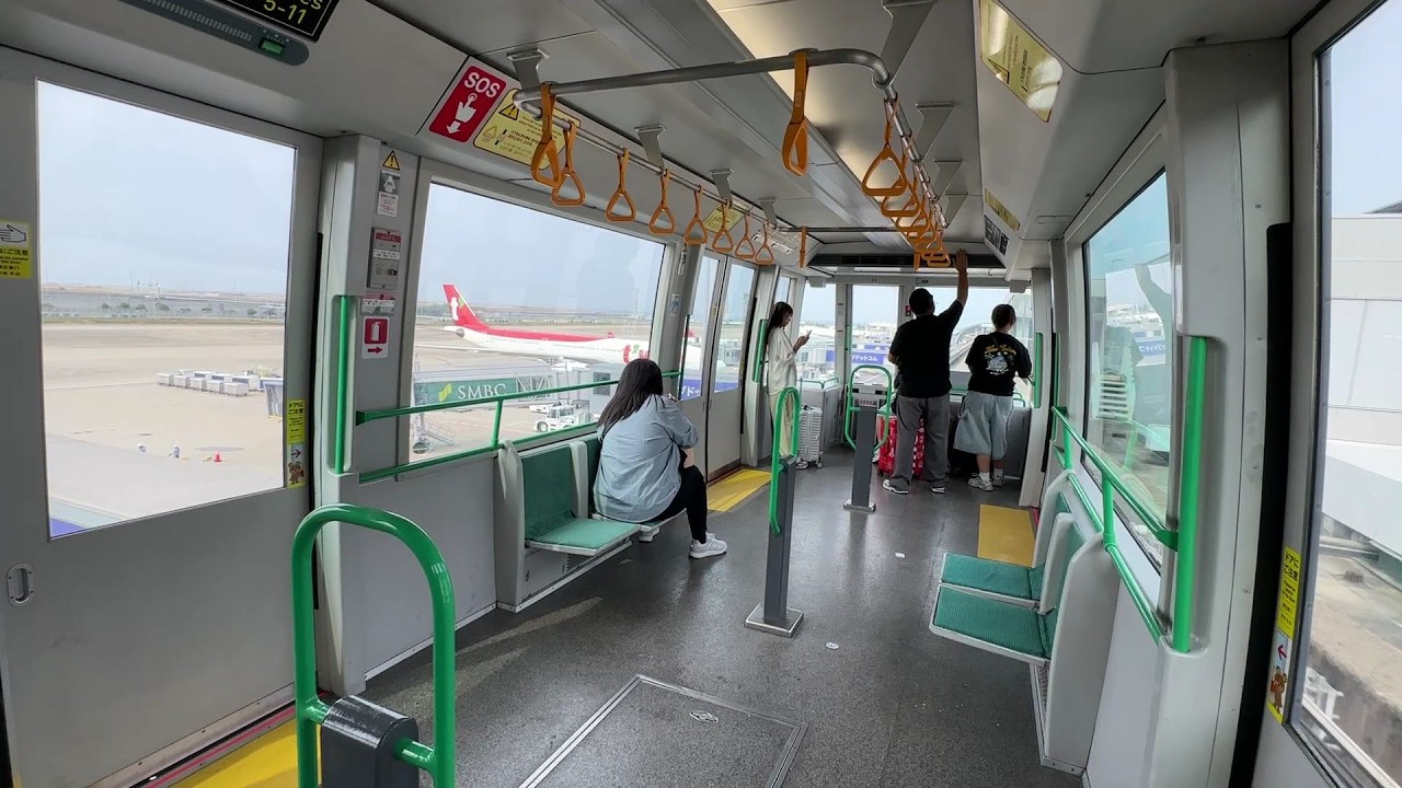 関西国際空港　ウイングシャトル　本館駅から先端駅まで　Wing Shuttle, Kansai International Airport　(2025.8)