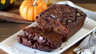 Moist Chocolate Pumpkin Bread (gluten/grain/dairy-free, Paleo)