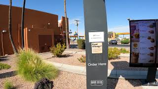 McDonald's Drive Thru, Sausage & Egg McMuffin, Powerade, Coffee, Gila Bend, 16 July 2024, NGH13127