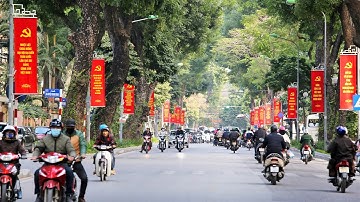 Hà Nội rực rỡ cờ hoa chào mừng Đại hội XIII của Đảng cộng sản Việt Nam