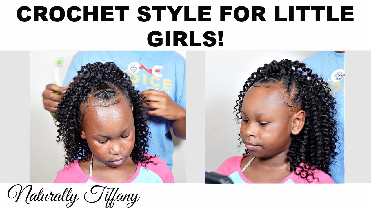 Cute crochet hair style for kids, LuLu Mini Kids Crochet Hair