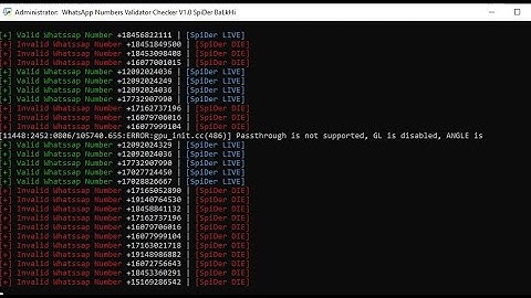 WhatsApp Number Validator v1.0
