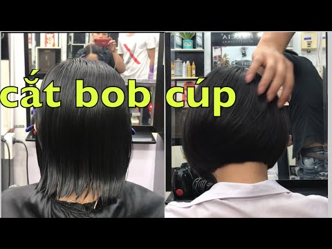 Cắt Tóc Bob Cúp - Beautiful Bob haircut tutorial