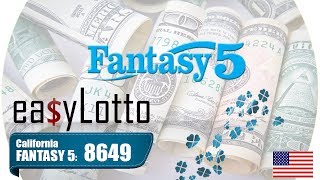 Fantasy 5 Winning Numbers 12 Jul 2017