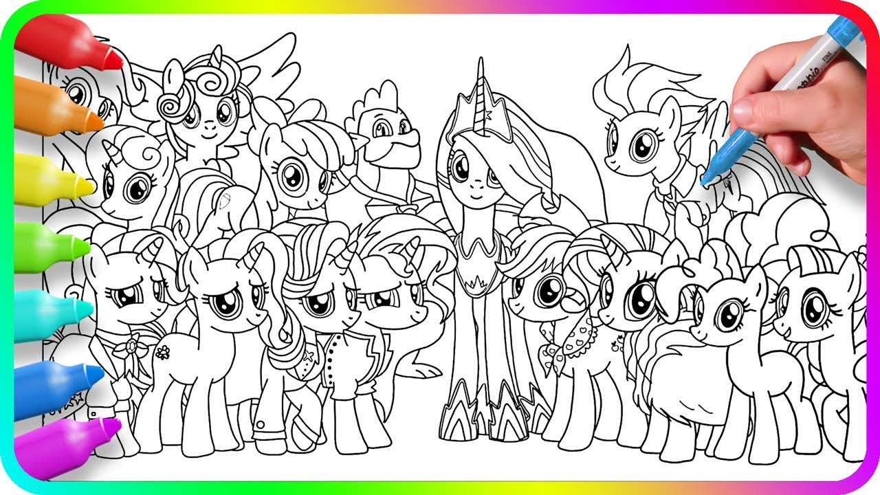 Coloring Pages MY LITTLE PONY - Friends Photo. How to COLOR My Little ...