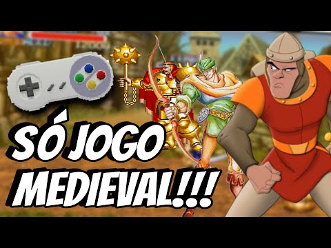 Jogos MEDIEVAIS do SUPER NINTENDO - Espadas, Dragões e MUITA ação em pixel!!!!!!
