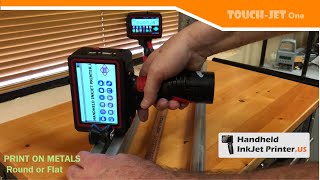 Handheld Inkjet Printer Gun  Print on Metal Pipe