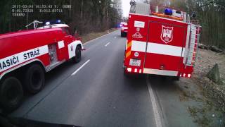 JSDH Stráž, výjezd na požár lesního porostu Kadrnožka 4. 3. 2017