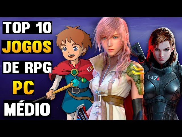 TOP) Melhores jogos de RPG para PC MÉDIO 2023 (jogos muito bons com  gráficos realistas) 