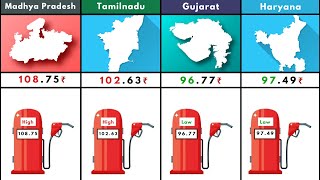 Indian All States By Highest Petrol Price #states #petrolprice