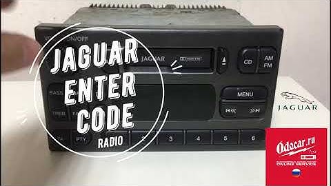 Jaguar car radio.Enter radio code-instruction.