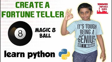 Create a Fortune Teller using Python in 5 Minutes | Coding for Kids | Python For Beginners