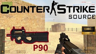 Counter-Strike: Source (2022) - de_dust2_unlimited - P90 Gameplay (PC HD) [1080p60FPS]