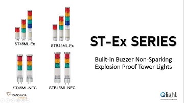 Qlight ST-Ex Series - Built-in Buzzer Non-Sparking Explosion Proof Tower Lights