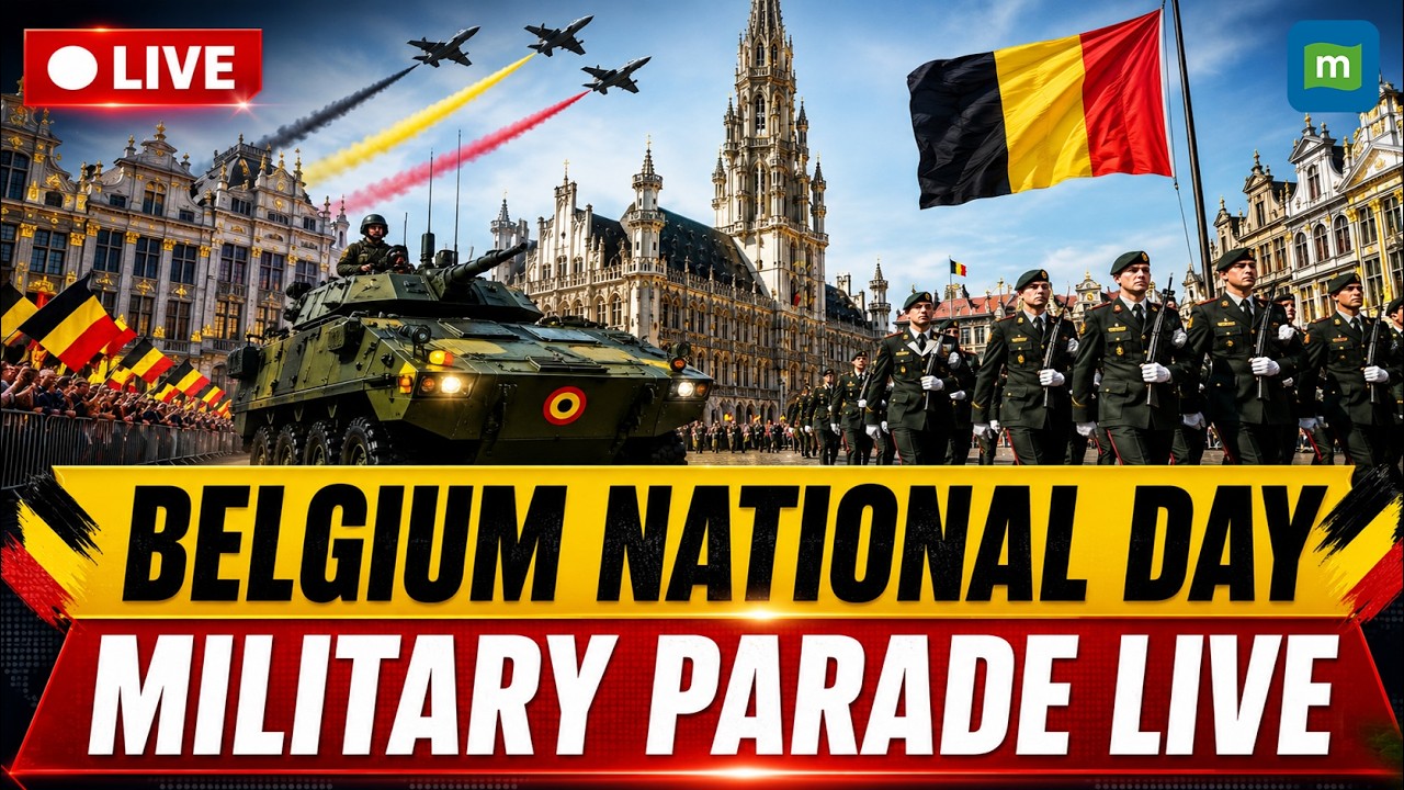 🔴Belgium National Day 2026 LIVE: Grand Military Parade in Brussels | Royal Family & Armed Forces
