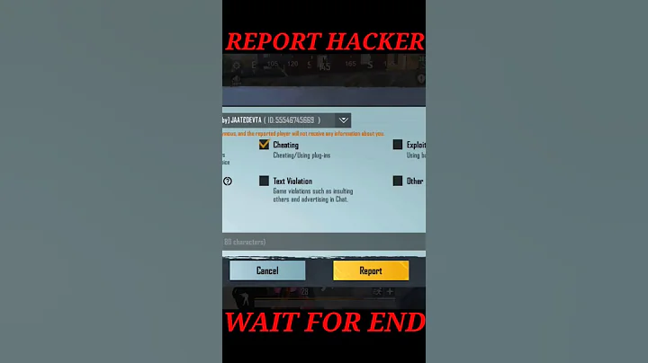 REPORT HACKER #shorts #youtubeshorts #shortsvideo #shortsfeed #viral #pubgmobile #bgmi #PUBG