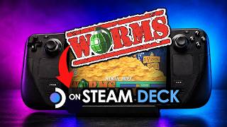 Worms 1995 | Steam Deck Gameplay | Retro PC Games