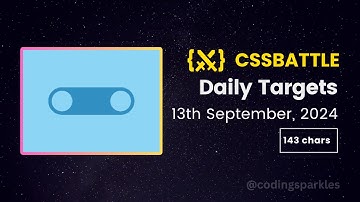 CSS Battle Daily Targets Solution | 13th September, 2024 | #html #css #cssbattle