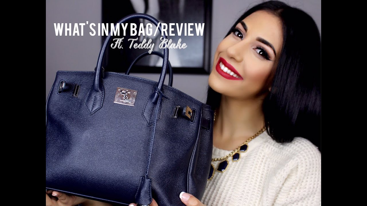 What's In My Teddy Blake Caty Bag? Designer Handbag Made in Italy 