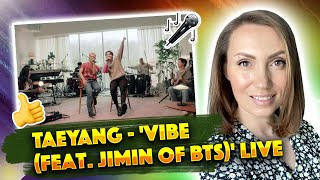 TAEYANG - 'VIBE (feat. Jimin of BTS)' LIVE CLIP / РЕАКЦИЯ