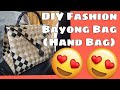 How to make A Fashion Bayong Bag Elegant♥️♥️ Hand Bag(Hand bag)