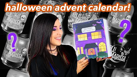 HALLOWEEN NAIL POLISH ADVENT CALENDAR UNBOXING & SWATCHES! || KELLI MARISSA