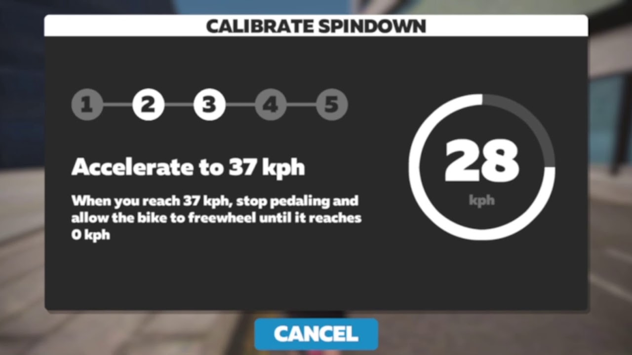 Failed calibration on ZWIFT YouTube
