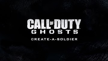 Ghosts Training: Create-A-Soldier