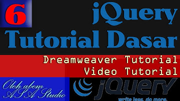 6, Penulisan Fungsi dan Aktifitas Klik, jQuery Video Tutorial Dasar