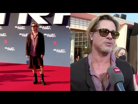 Brad Pitt Wears a SKIRT at 'Bullet Train' Premiere