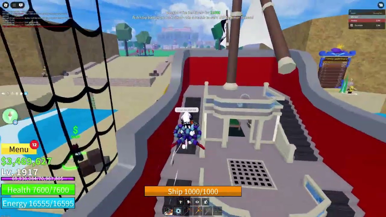 How to spawn a sea beast on blox fruits