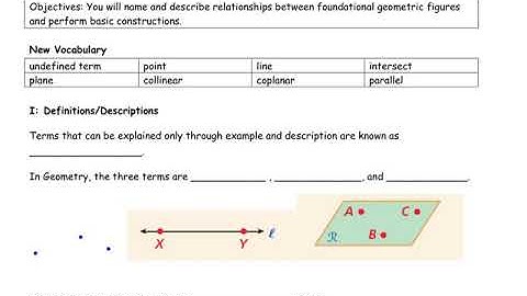Video Points Lines and Planes Part 1 (1-1)