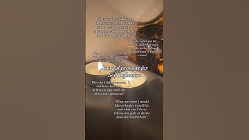 Part 2 - Journal Prompts for Self Reflection