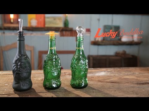 Upcycled Beer Bottle Containers || Lucky Buddha Beer Crafts - YouTube
