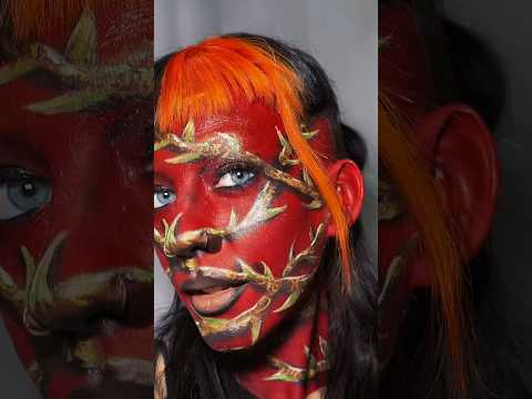 Creativemakeup Makeuptutorial Cosmetologystudent Avantgardemakeup Redmakeup