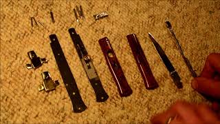 Italian style switchblade knife kit assembly part 2