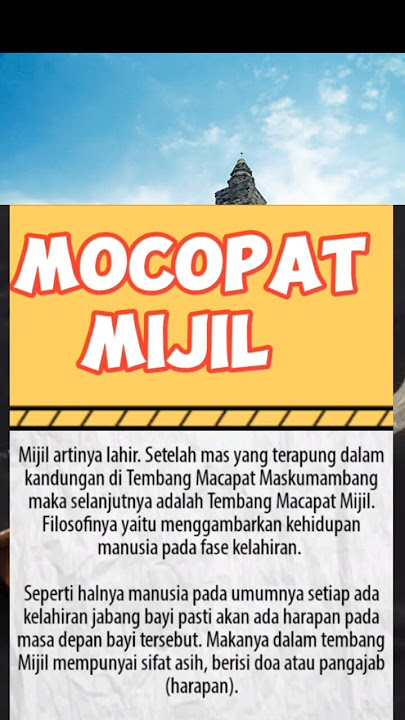 Makna mijil mocopat #maknakehidupan
